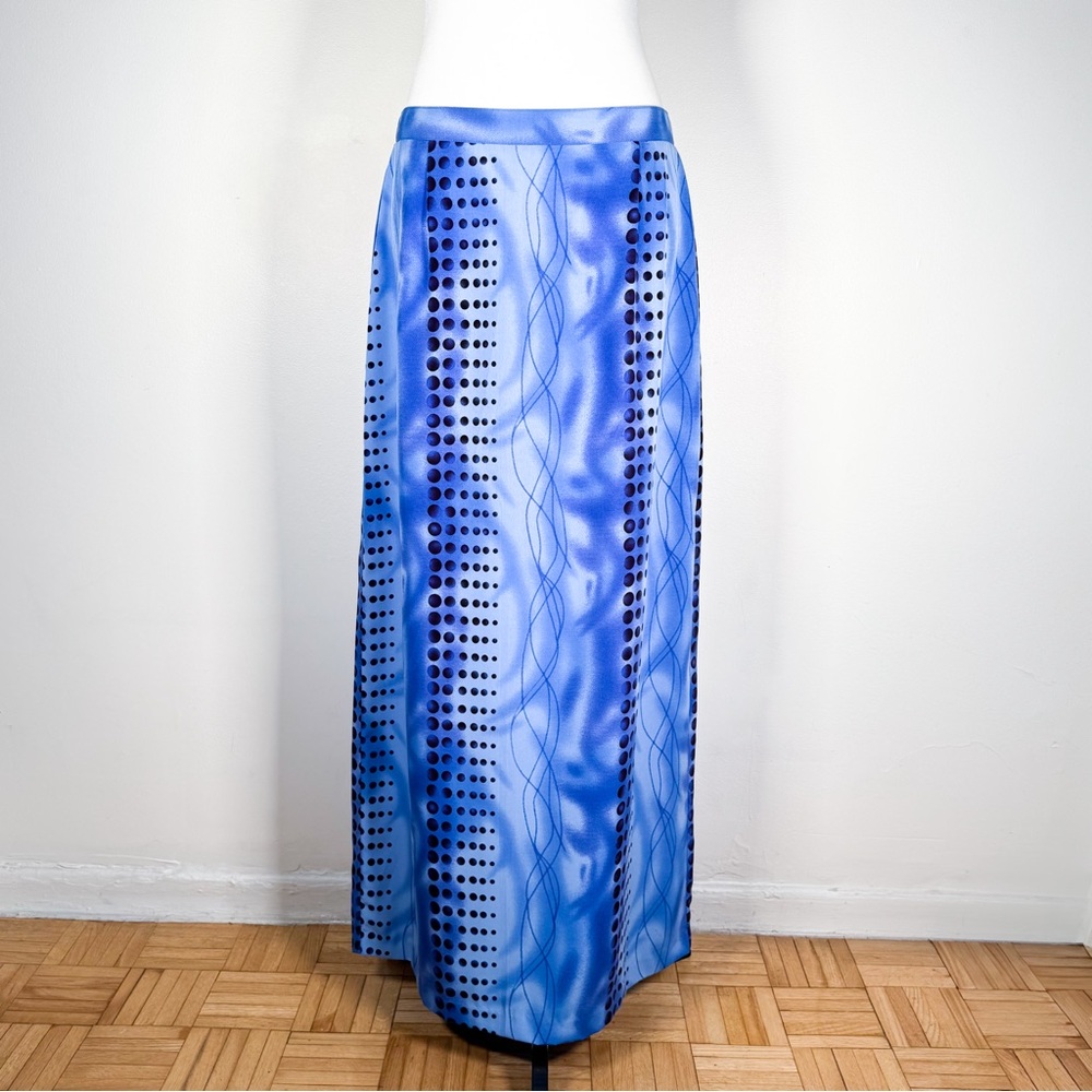 90s Y2K Cyber Maxi Skirt